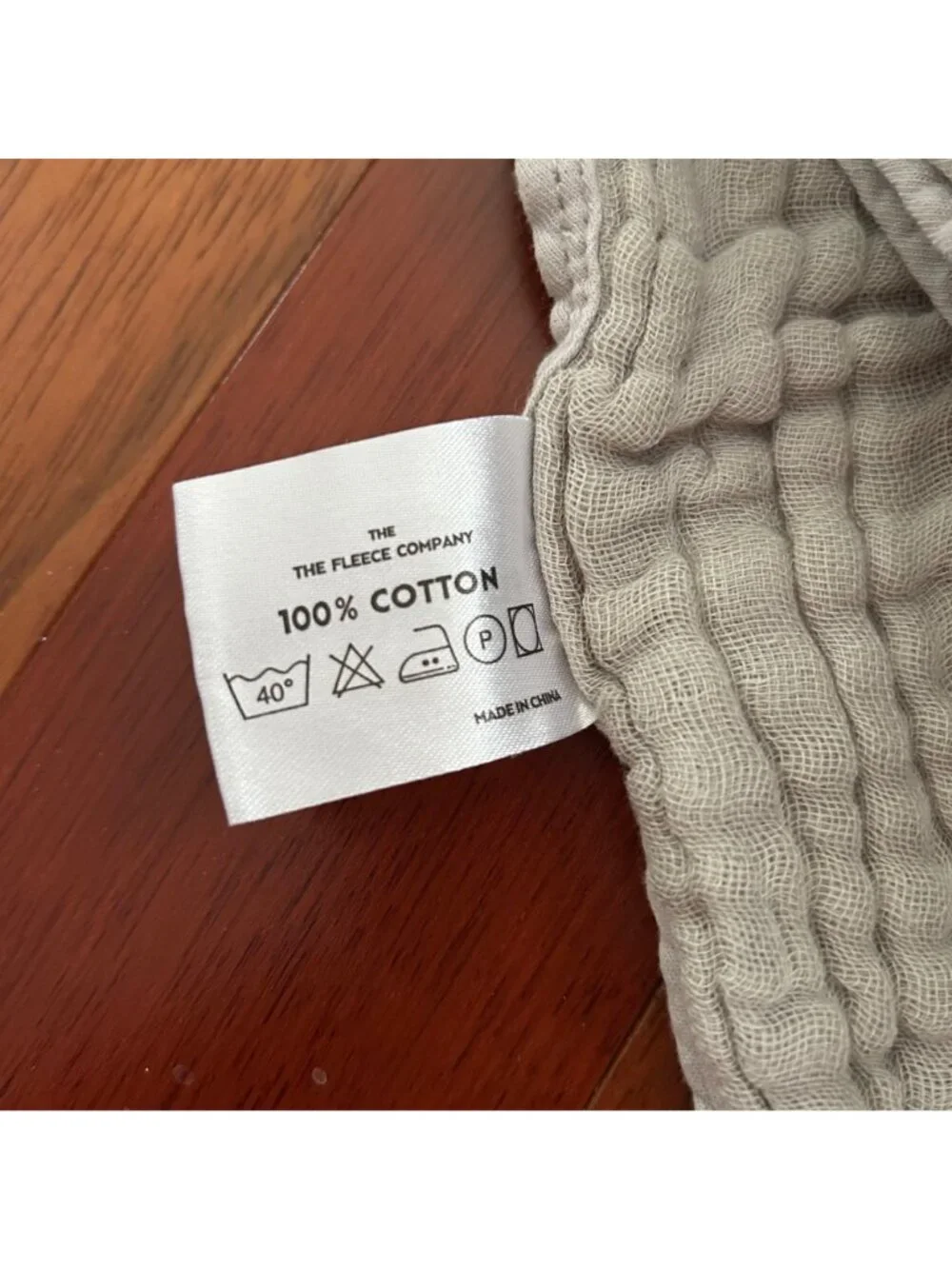 The Fleece Company Gray Muslin Cotton Blanket 53